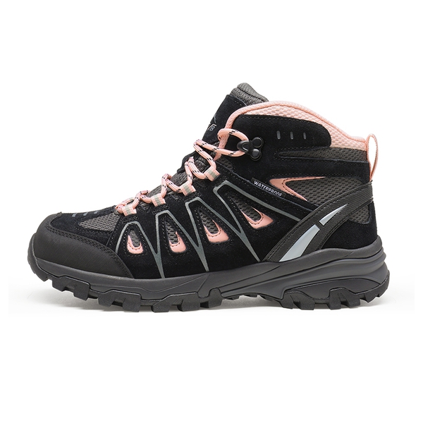 Women's Lightweight Waterproof Hiking Boots - BLACK PINK - 1